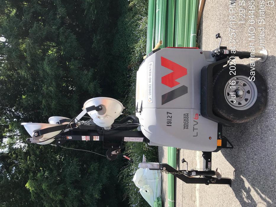 2018 Wacker Neuson LTV6L-MH Wacker Neuson LTV6L Mobile Light Tower w/Fuel Level Sensor Installed