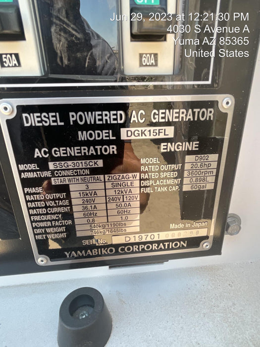 2023 SHINDAIWA DGK15FL