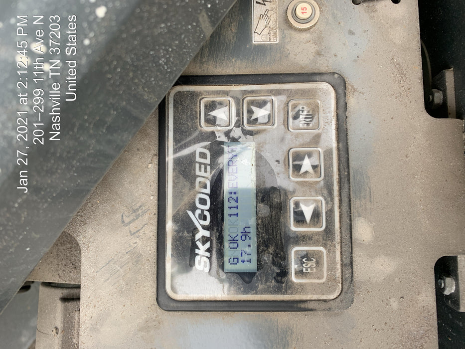 2020 Skyjack SJIII-3226 Solid NM Tires, Half height spring hinged entry gate, Dual Beacons