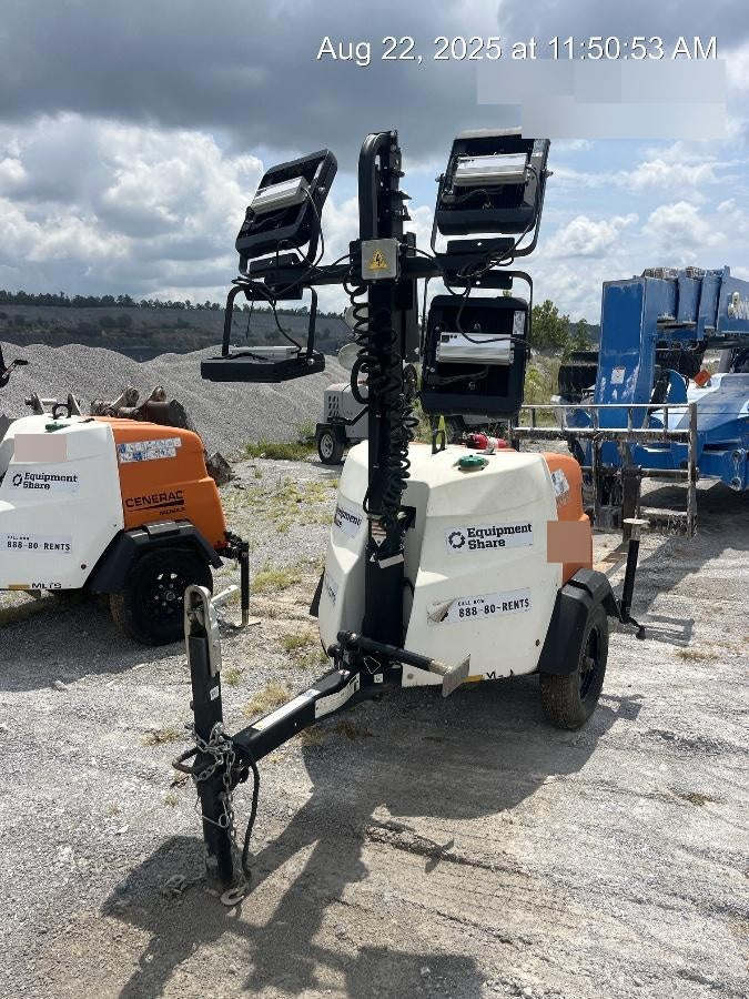2024 Generac MLT2 Diesel, Flex Switch 120V Input, Powerzone Controller, 
(4) 320W LED Lights, 4kW Generator, 39.9 Gal Fuel Tank, 2" Ball, T3