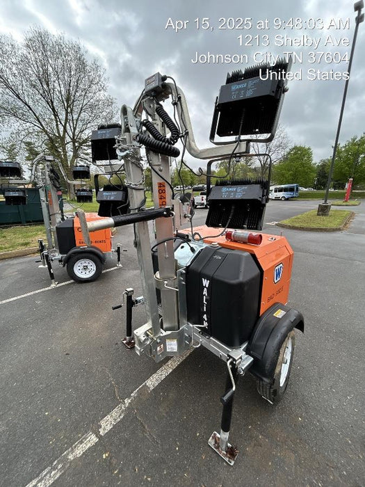 2025 Wanco WLTT-4MM4K Diesel, Mitsubishi L2E, 9.0HP @1800 rpm, Deep Sea Controller, Shore Power Plug, Auto Start, (4) 350W LED Floodlights, 4kW Generator, 60 Gal Fuel Tank, 2" Ball, T3