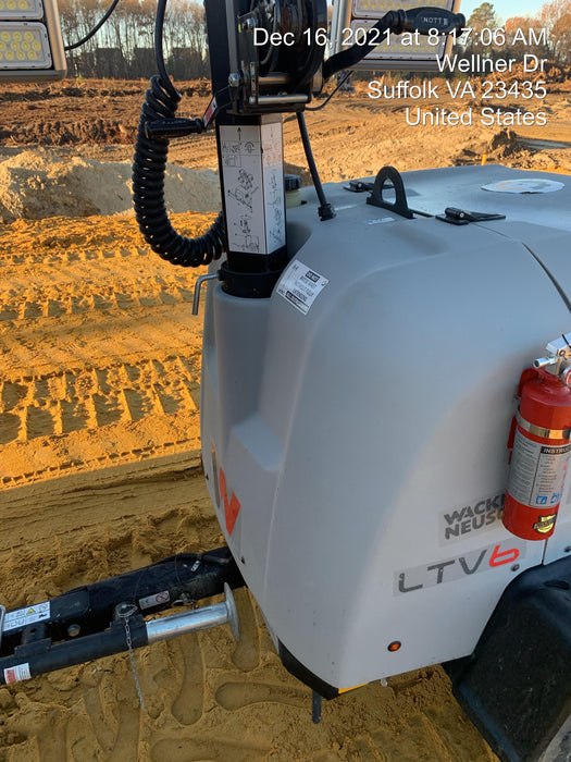 2020 Wacker Neuson LTV6K LTV6K-METAL HALIDE LIGHT TOWER 60HZ KUBOTA LED 300