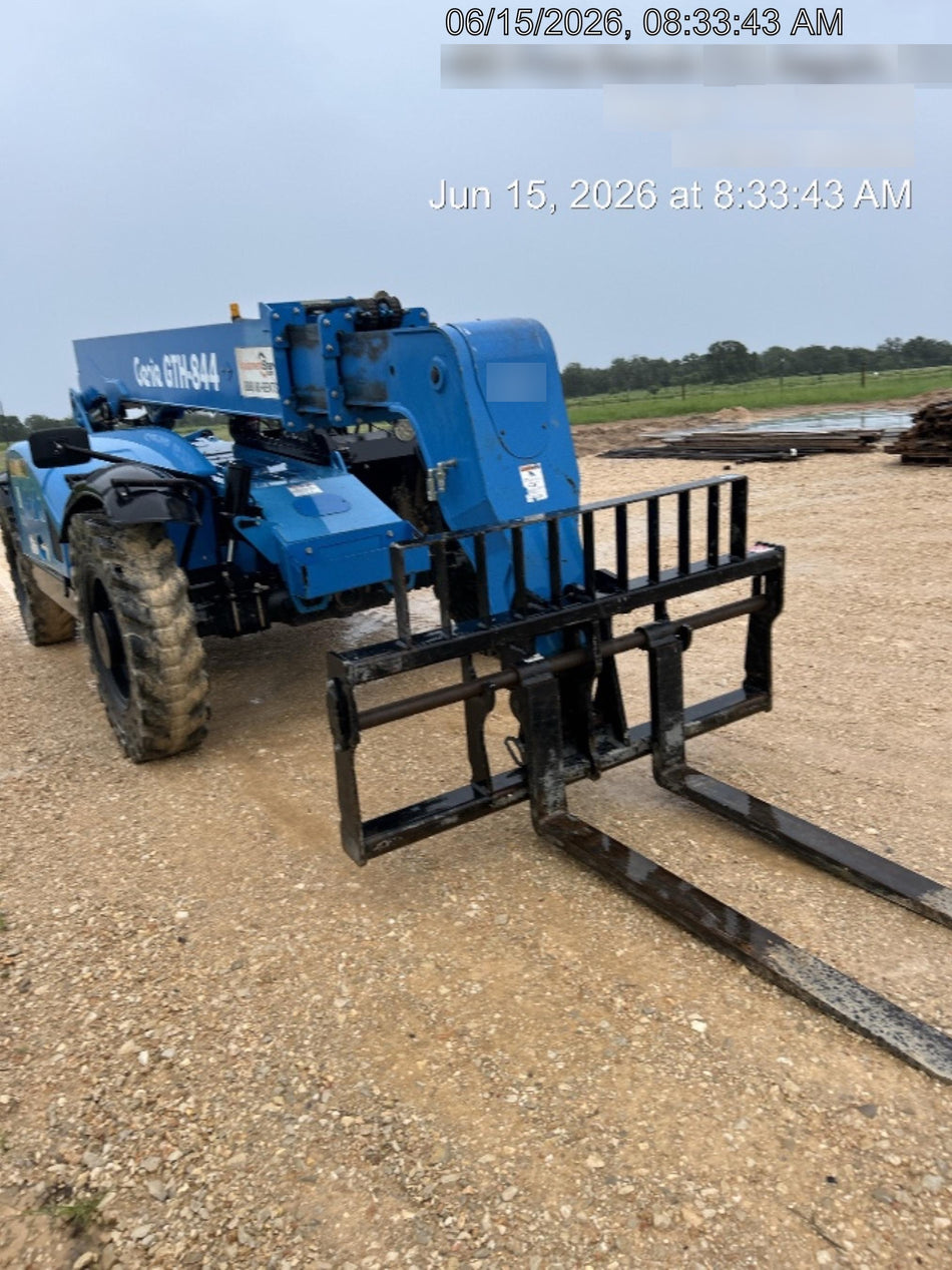 2018 Genie GTH-844 Genie GTH-844 w/ROPS, Work Lights, Solid Tires, RH Cab Mesh, Beacon, 60" Carriage and Forks