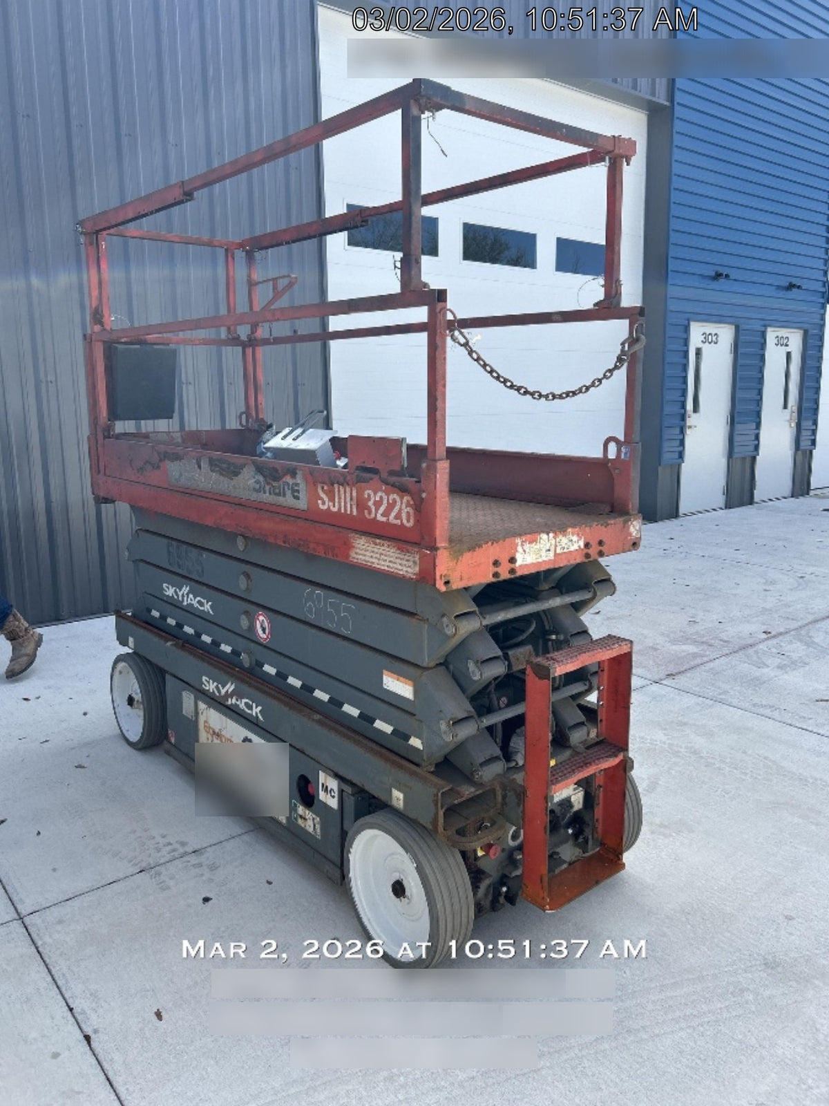 2018 Skyjack SJIII-3226 Skyjack SJIII3226 Scissor Lift w/Trojan Batteries