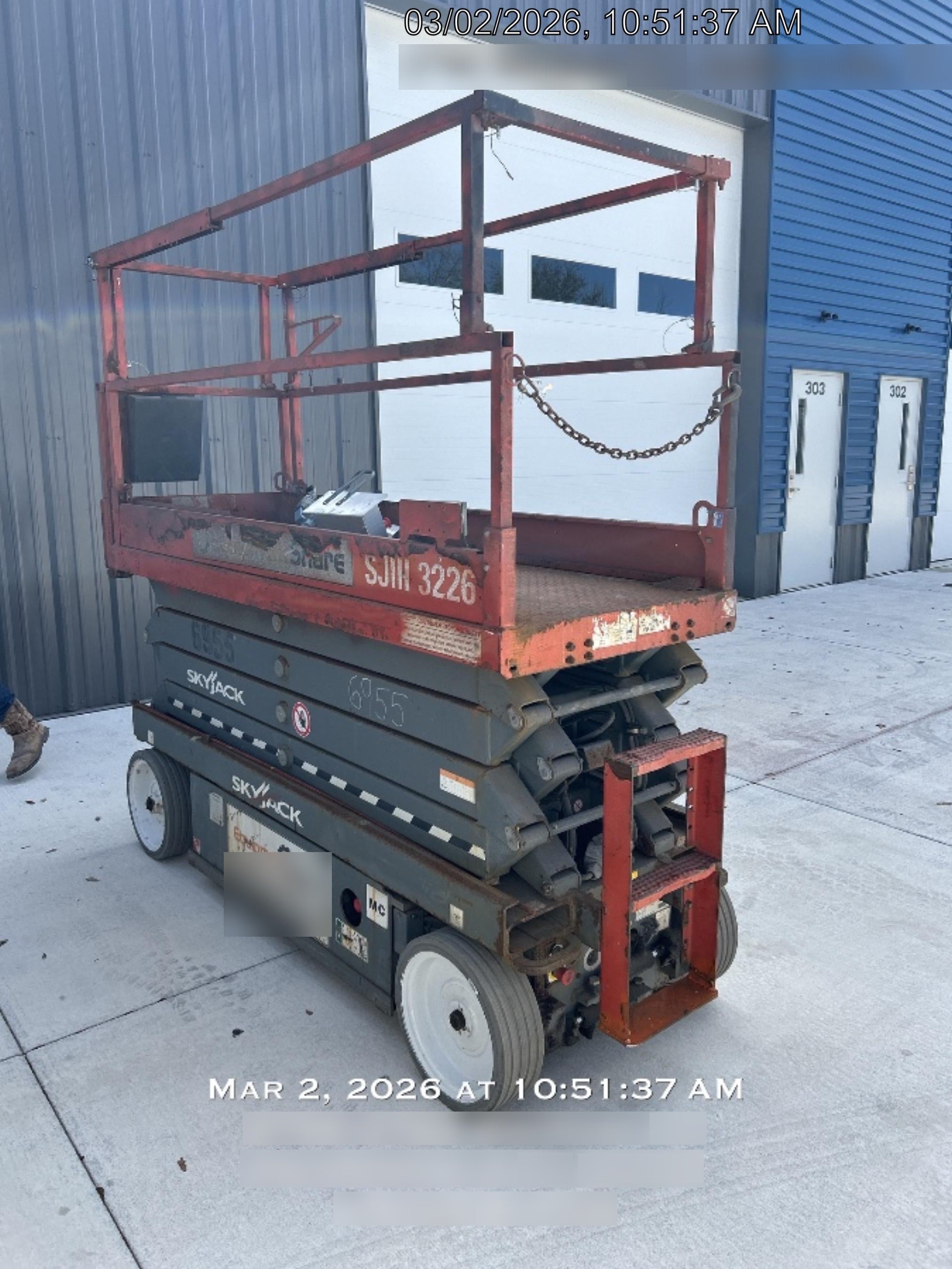 2018 Skyjack SJIII-3226 Skyjack SJIII3226 Scissor Lift w/Trojan Batteries