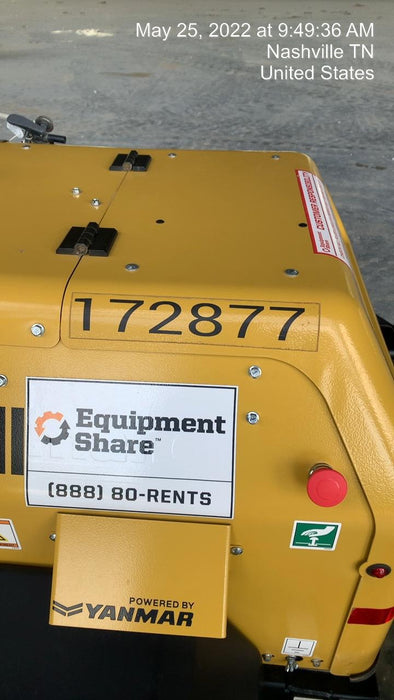 2021 Allmand NLV3GR (4) LED Light Fixture 350W, 23' Vertical Mast, 3kW Prime, Towable, Deep Sea L401, Leveling Jacks, Yanmar T4F 5.8hp