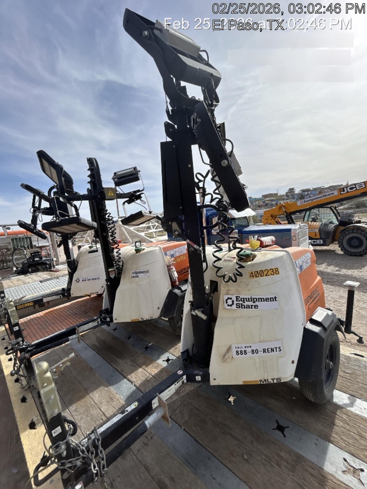 2024 Generac MLT2 Diesel, Flex Switch 120V Input, Powerzone Controller, 
(4) 320W LED Lights, 4kW Generator, 39.9 Gal Fuel Tank, 2" Ball, T3
