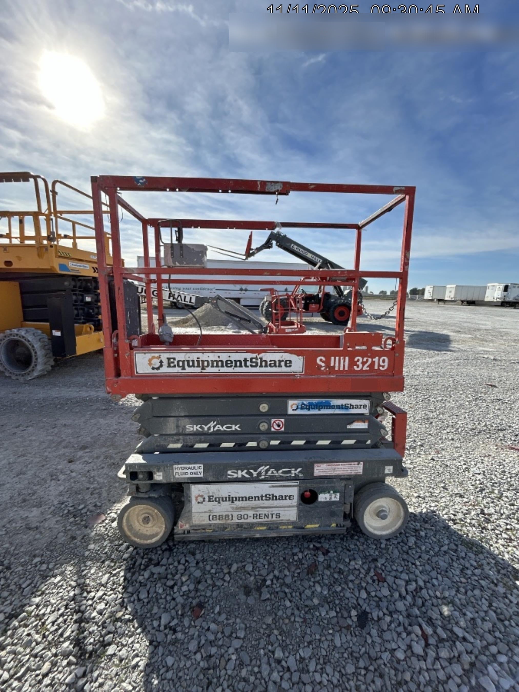 2019 Skyjack SJIII-3219 Standard Options, Trojan Batteries