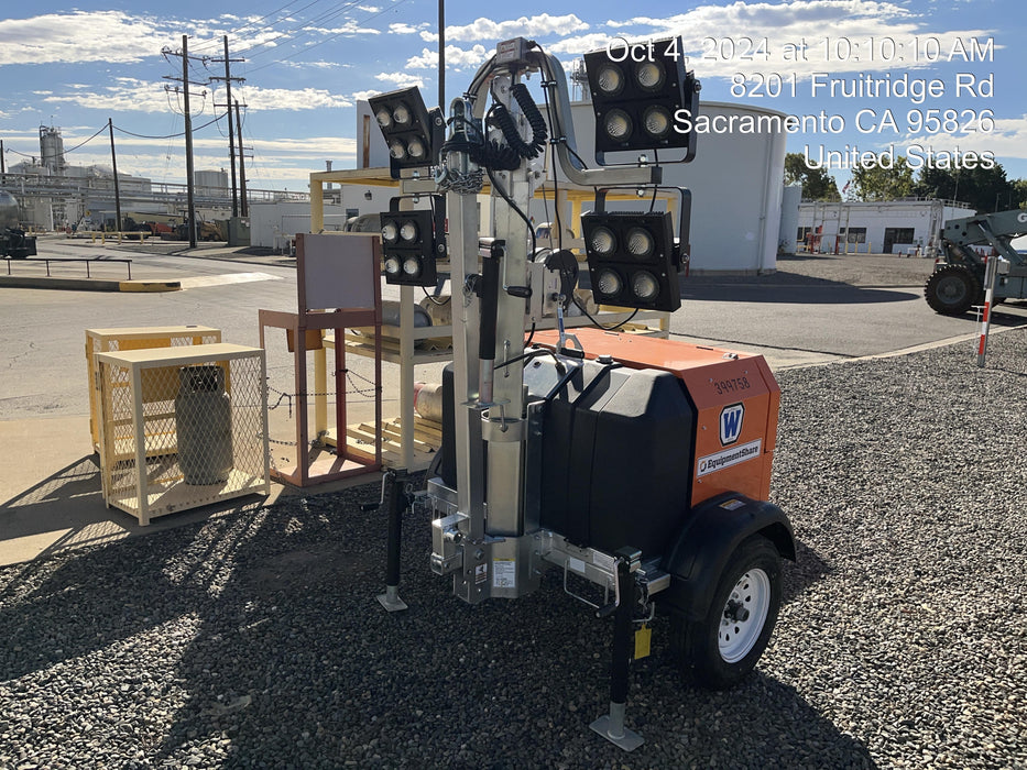 2024 Wanco WLTT-4MM4K Diesel, Deep Sea Controller, Shore Power Plug, Auto Start, (4) 350W LED Floodlights, 4kW Generator, 60 Gal Fuel Tank, 2" Ball, T3