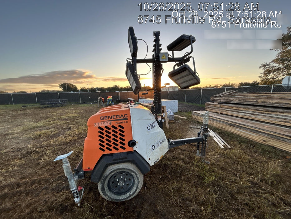 2023 Generac MLT2 Diesel, Flex Switch 120V Input, Powerzone Controller, 
(4) 320W LED Lights, 4kW Generator, 39.9 Gal Fuel Tank, 2" Ball, T3