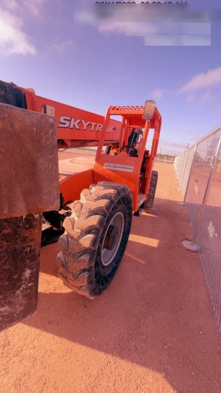 2018 Skytrak 10054 Skytrak 10054 10K Telehandler w/Open ROPS Solid Tires, LED Work Lights, Rotating Beacon, 60" Carriage/60" Forks