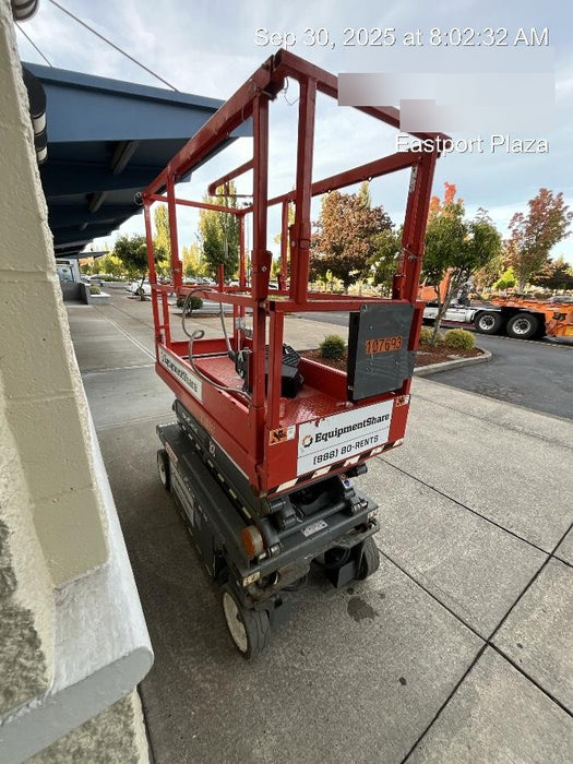 2020 Skyjack SJIII-3219 Solid NM Tires, Half height spring hinged entry gate, Dual Beacons, 800W Inverter