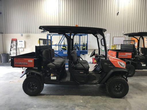 Kubota RTV-X1140W-H 4WD utility cart -LED strobe -Windshield tempered glass -Plastic canopy -Wire harness kit -Backup alarm