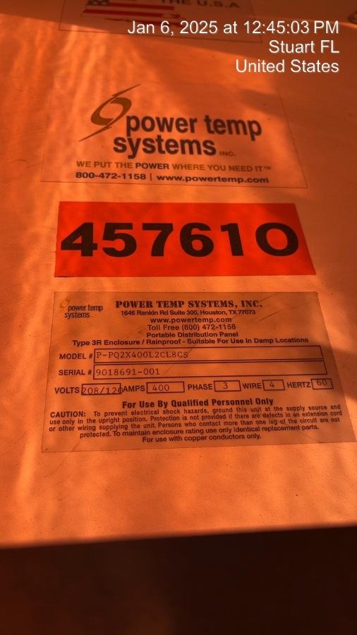 2024 POWER TEMP SYSTEMS P-PQ2X400L2CL8CS