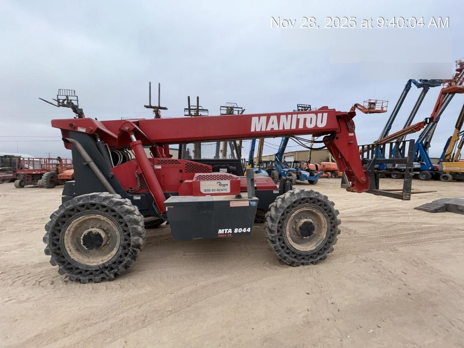 2019 Manitou MTA8044 Manitou MTA8044 - 74 HP T4, Canopy, Worklights/Strobe, Beacon, 66" Carriage, 48" Forks, Solid Tires, Lift Hook, Aux Hydraulics