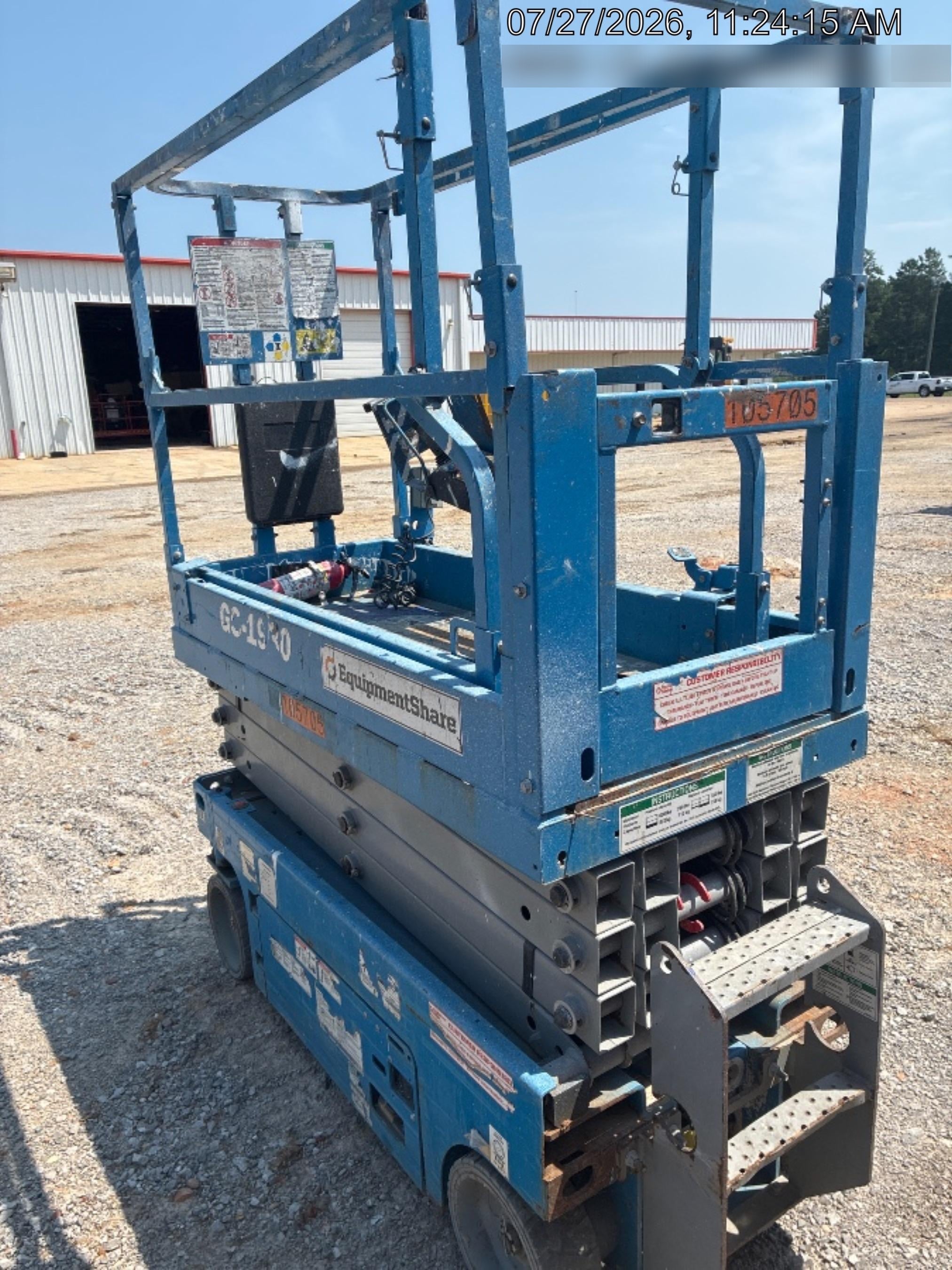 2020 Genie GS-1930 Solid Non Marking Tires, Beacon, Folding rails with half height swing gate