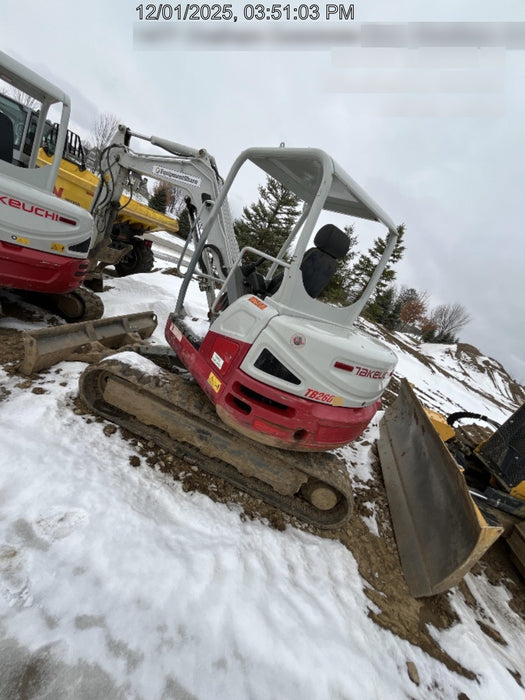 2019 Takeuchi TB260 Takeuchi TB260 Canopy w/Rubber Tracks, Auxiliary Hydraulics, Standard Blade, Manual QC