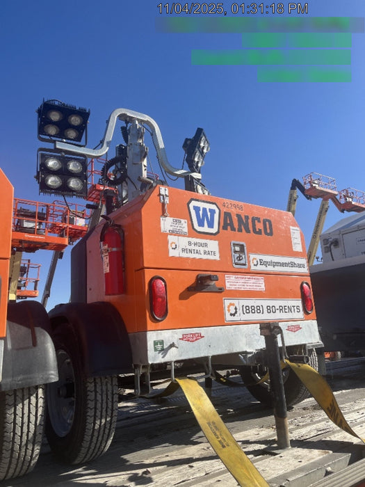 2024 Wanco WLTT-4MM4K Diesel, Deep Sea Controller, Shore Power Plug, Auto Start, (4) 350W LED Floodlights, 4kW Generator, 60 Gal Fuel Tank, 2" Ball, T3