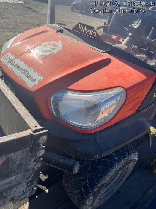 2021 Kubota RTV-X1140W-H Plastic Canopy, Windshield Acrylic Clear, LED Strobe Light, Wire Harness Kit, Back up Alarm