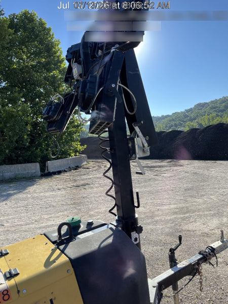 2021 Allmand NLV3GR (4) LED Light Fixture 350W, 23' Vertical Mast, 3kW Prime, Towable, Deep Sea L401, Leveling Jacks, Yanmar T4F 5.8hp