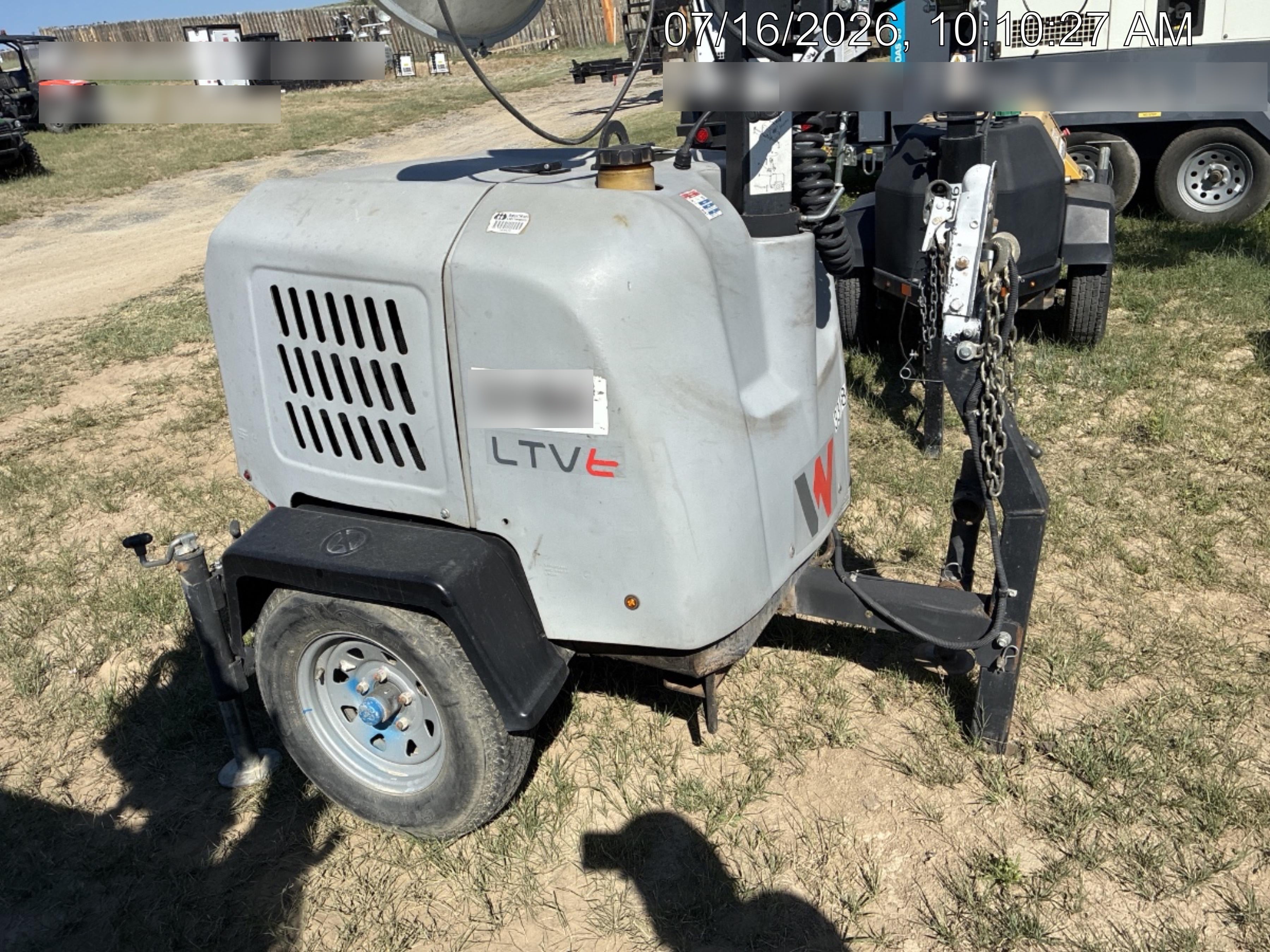 2019 Wacker Neuson LTV6L-MH Wacker Neuson LTV6L Mobile Light Tower w/Fuel Level Sensor Installed
