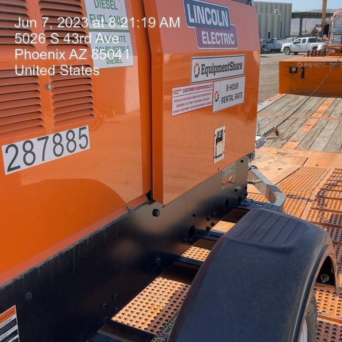 2023 Lincoln Electric LE400 Kubota V1505, Trlr, Cable Rack, Light Kit, ES Decals, T3