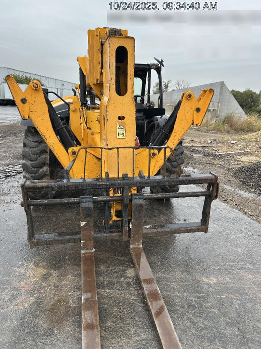2019 JCB 510-56 74 HP w/Open ROPS, Beacon, Aux Hydraulics, Worklights, Solid Tires, 60" Carriage/Forks