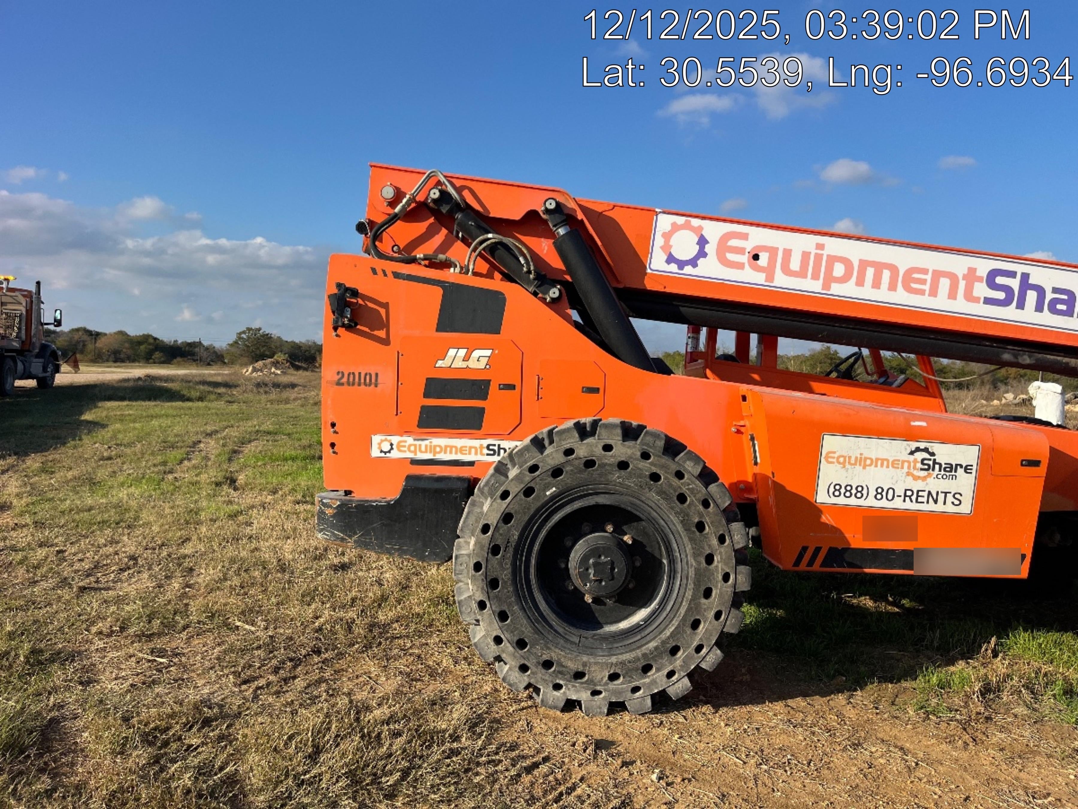 2018 Skytrak 10054 Skytrak 10054 10K Telehandler w/Open ROPS Solid Tires, LED Work Lights, Rotating Beacon, 60" Carriage/60" Forks