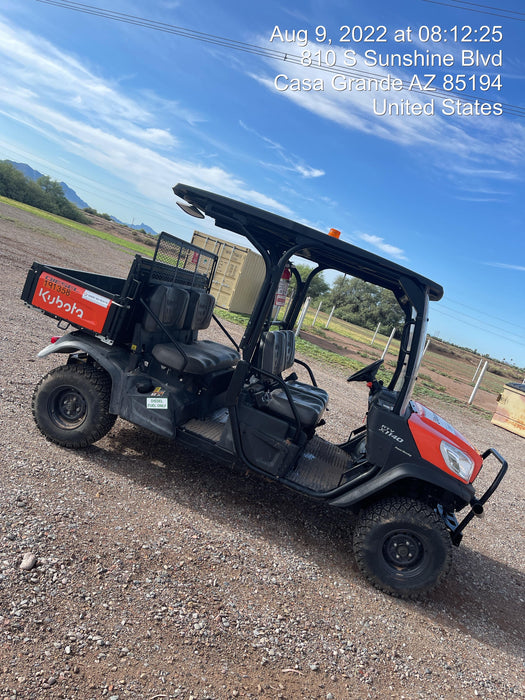 2022 Kubota RTV-X1140W-H Plastic Canopy, Windshield Acrylic Clear, LED Strobe Light, Wire Harness Kit, Back up Alarm