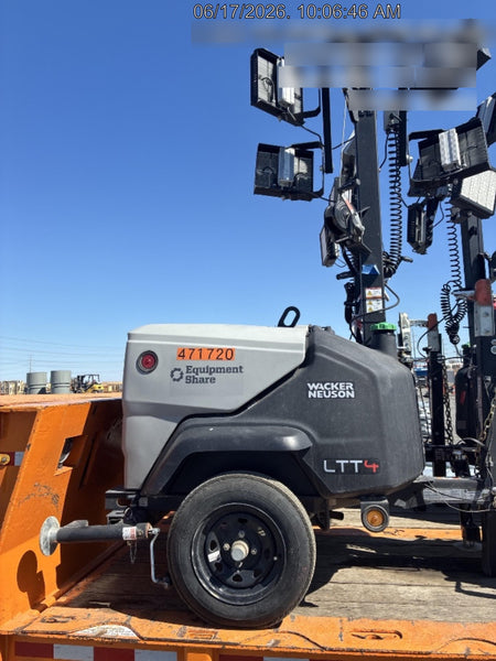 2024 Wacker Neuson LTT4 Diesel, Kohler KDW702, Deep Sea Controller, Auto Start, LED 320W, Bypass Outlet, T3