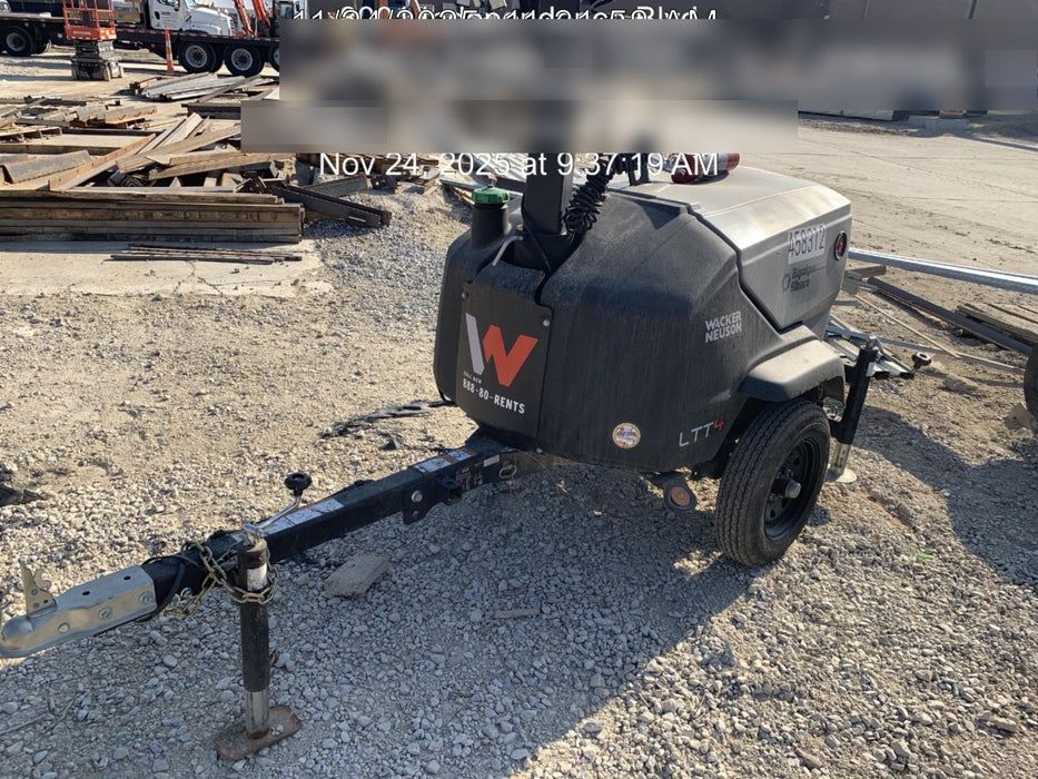 2024 Wacker Neuson LTT4 Diesel, Kohler KDW702, Deep Sea Controller, Auto Start, LED 320W, Bypass Outlet, T3