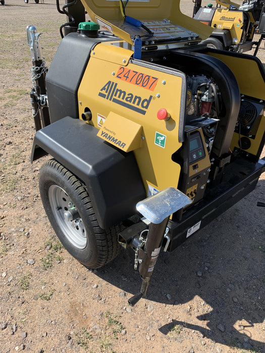 2022 Allmand NLV3GR (4) LED Light Fixture 350W, 23' Vertical Mast, 3kW Prime, Towable, ES Decals, T3