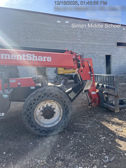 2019 Manitou MTA10055 Canopy, 120 HP, Solid Tires, Work Lights, Lift Hook, Auxiliary Hydraulics 66" Carriage and 60" Forks