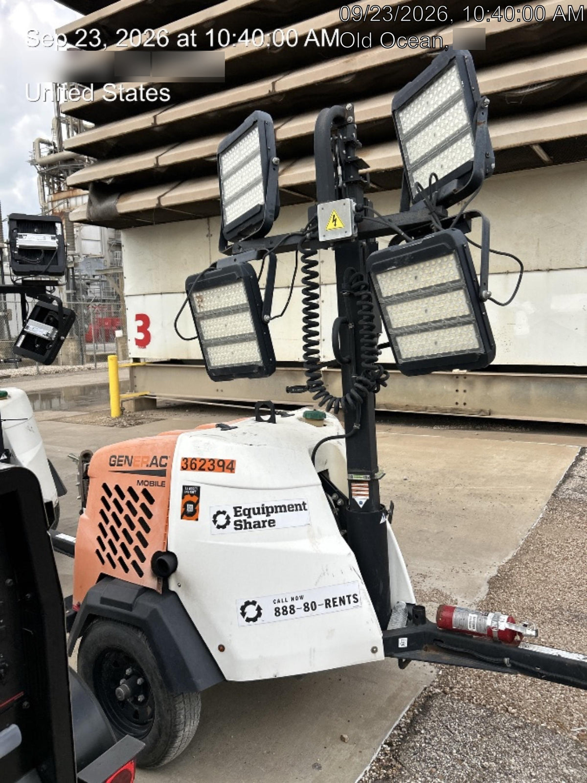 2023 Generac MLT2 Diesel, Flex Switch 120V Input, Powerzone Controller, 
(4) 320W LED Lights, 4kW Generator, 39.9 Gal Fuel Tank, 2" Ball, T3