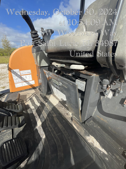 2018 Case CX37C ROPS, LONG ARM, RUBBER TRACKS, AUX HYD