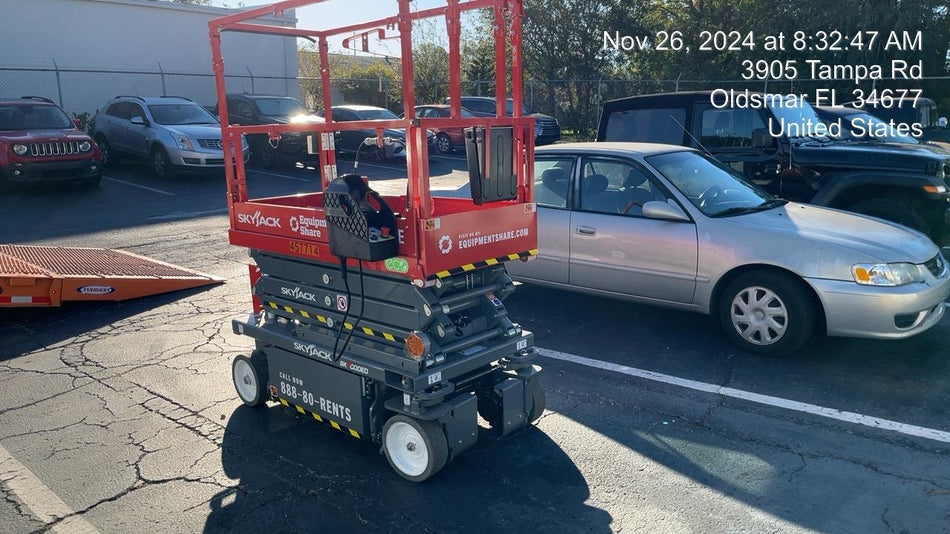 2024 Skyjack SJ3219 Electric Drive, Sld NM Tires, DBcns, RFRails, Power to Platform, T3 + Access Control