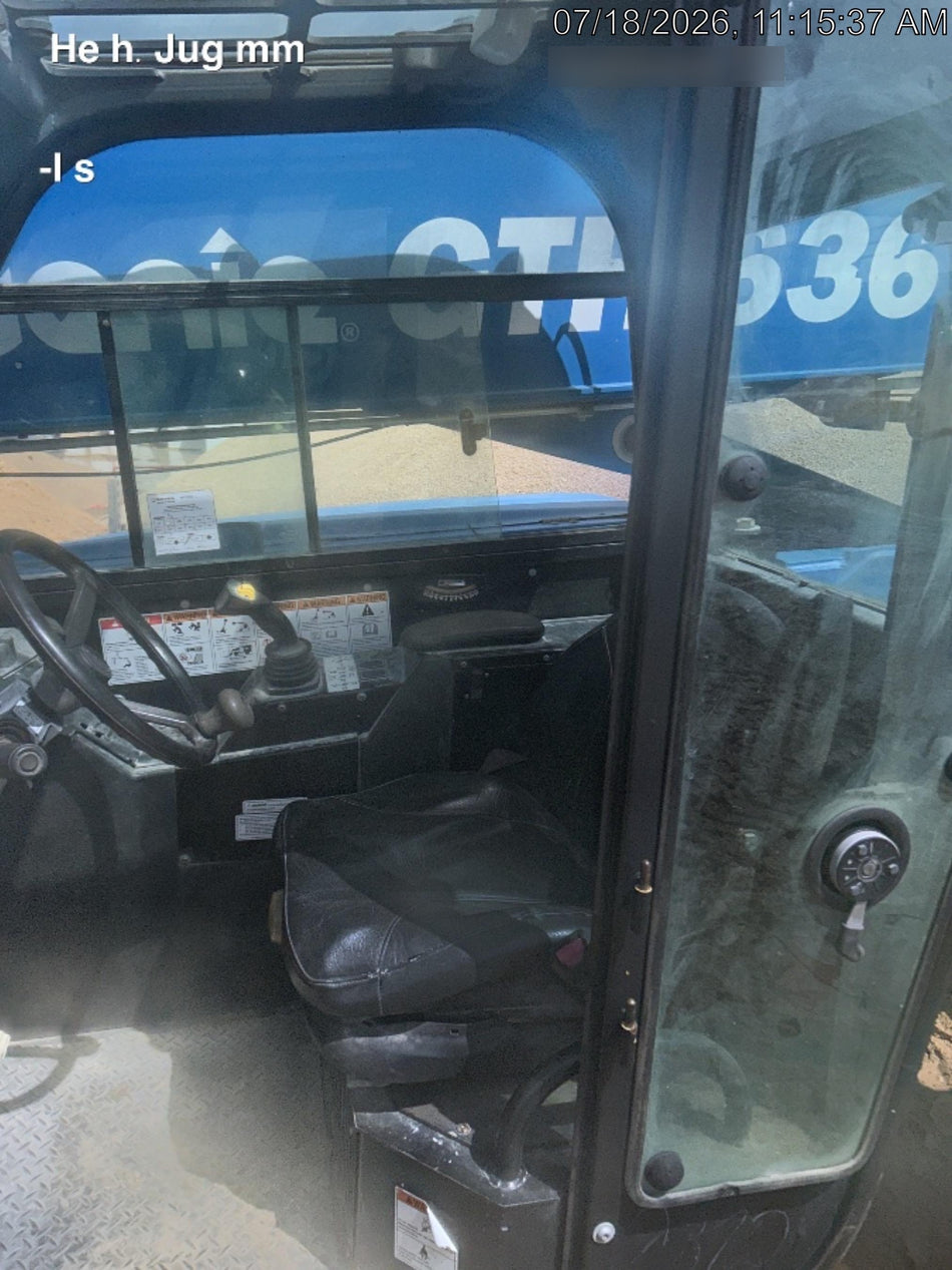 2018 Genie GTH-636 Genie GTH-636 w/Enclosed Cab w/HVAC, Work Lights, Solid Tires, Beacon, 48" Carriage and Forks