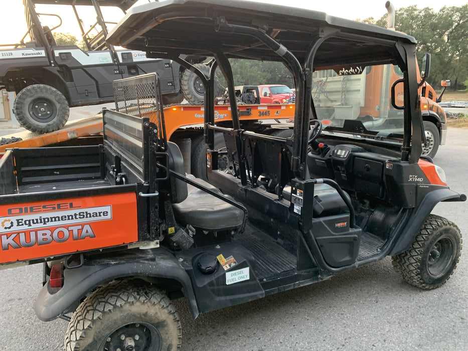Kubota RTV-X1140W-H 4wd Utility Cart, LED Strobe, Windshield Tempered Glass, Pastic Canopy, Wire Harness Kit, Backup Alarm