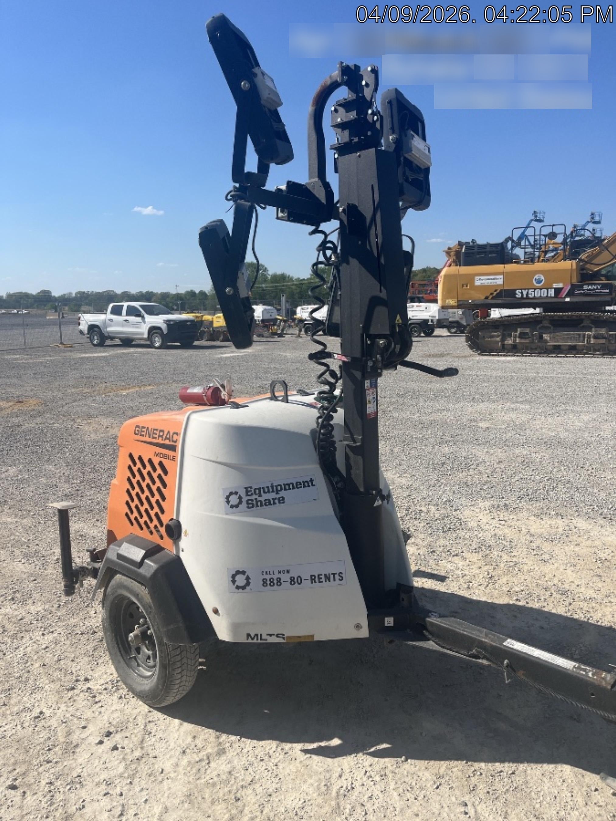 2023 Generac MLT2 Diesel, Flex Switch 120V Input, Powerzone Controller, (4) 320W LED Lights, 4kW Generator, 39.9 Gal Fuel Tank, 2" Ball, T3