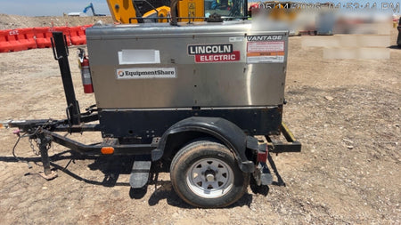 2019 Lincoln Electric Vantage 322 Ready-Pak 3, Two Wheel Trailer, Fender and Light Kit, Cable Rack