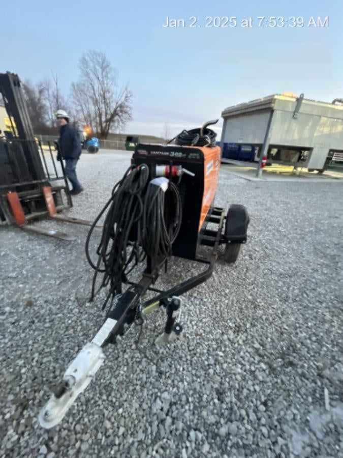 2021 Lincoln Electric Vantage 322 Vantage 322 Ready Pak 3 w/ Decals, ORANGE (includes trailer, cable rack, fender light kit) NO Telematics