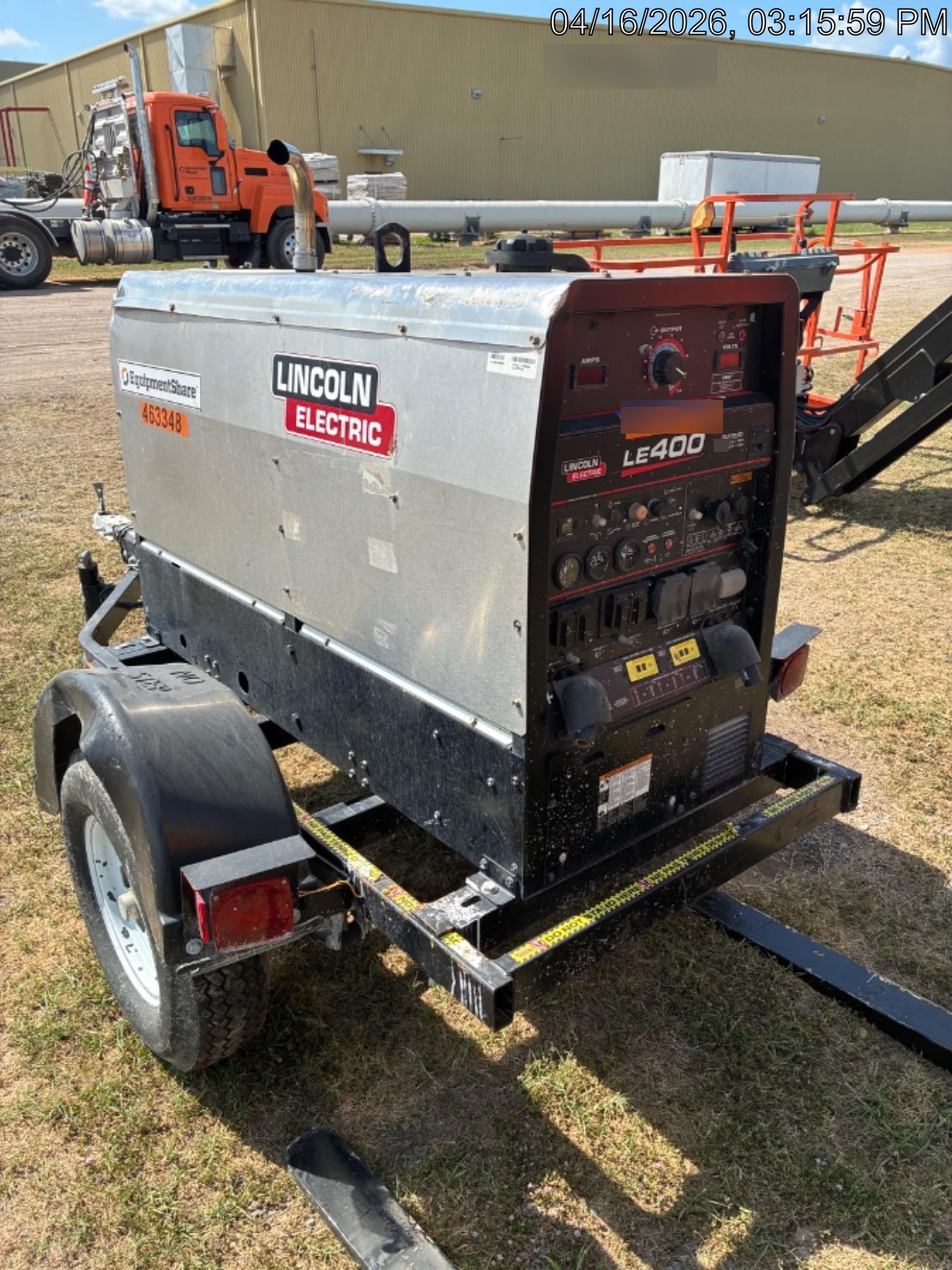 2024 Lincoln Electric LE400 Kubota V1505, Trlr, Cable Rack, Light Kit, ES Decals, T3