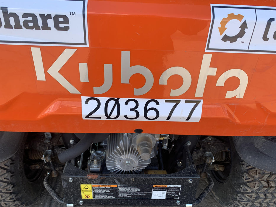 2022 Kubota RTV-X1140W-H Plastic Canopy, Windshield Acrylic Clear, LED Strobe Light, Wire Harness Kit, Back up Alarm