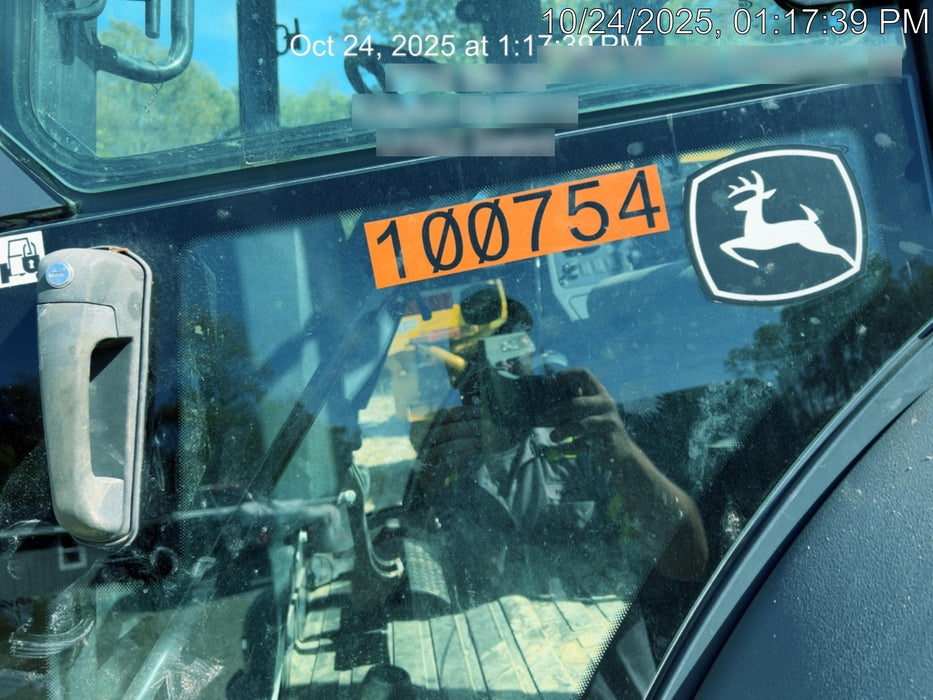 2020 John Deere 410L - Extendable Stick Cab/Heat/Air, 4WD, Extendable Stick, Pilot Controls, 2 Way Hydraulics, TAG Manual QC