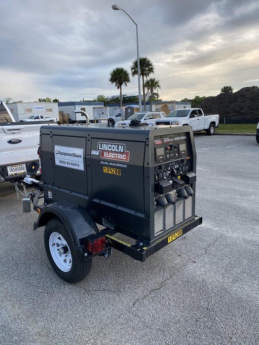 2021 Lincoln Electric Dual Maverick 200/200X Ready Pak 3, Includes Trailer, Cable Rack, Fender Light Kit