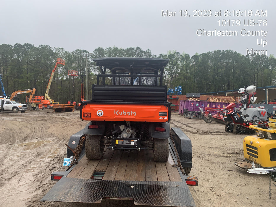 2021 Kubota RTV-X1140W-H Plastic Canopy, Windshield Acrylic Clear, LED Strobe Light, Wire Harness Kit, Back up Alarm