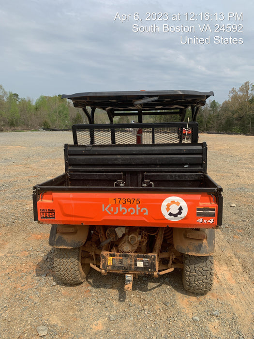 2021 Kubota RTV-X1140W-H Plastic Canopy, Windshield Acrylic Clear, LED Strobe Light, Wire Harness Kit, Back up Alarm
