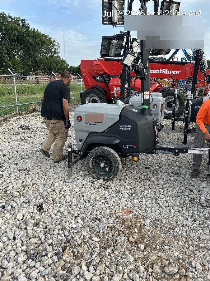 2024 Wacker Neuson LTT4 Diesel, Kohler KDW702, Deep Sea Controller, Auto Start, LED 320W, Bypass Outlet, T3