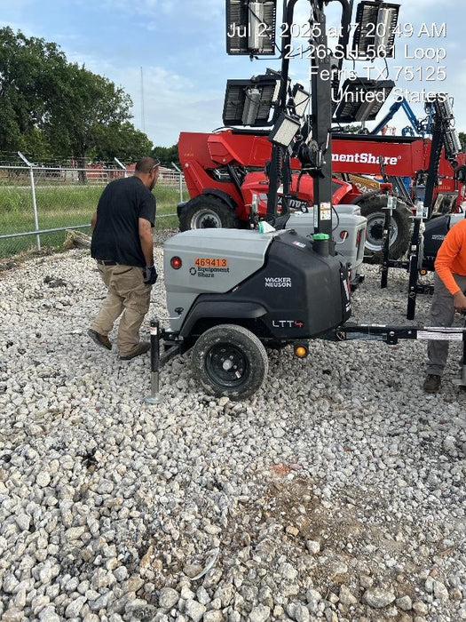 2024 Wacker Neuson LTT4 Diesel, Kohler KDW702, Deep Sea Controller, Auto Start, LED 320W, Bypass Outlet, T3