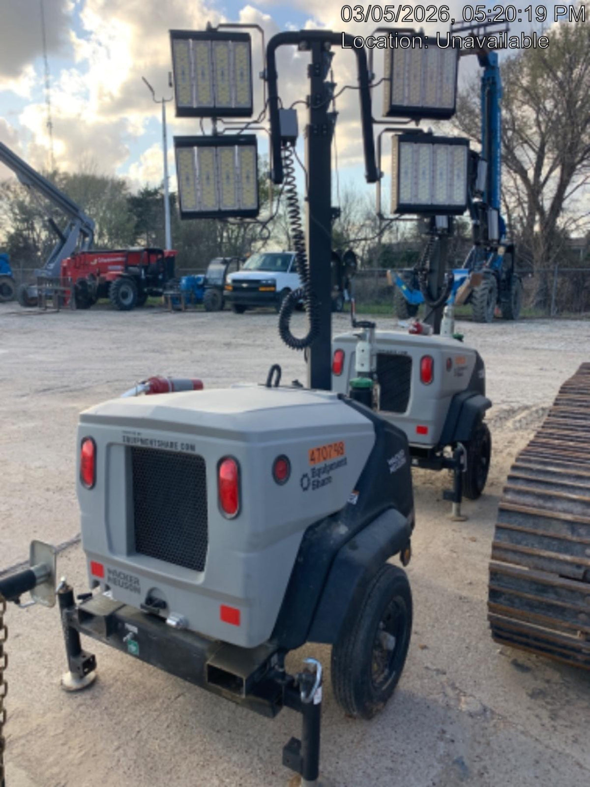2024 Wacker Neuson LTT4 Diesel, Kohler KDW702, Deep Sea Controller, Auto Start, LED 320W, Bypass Outlet, T3